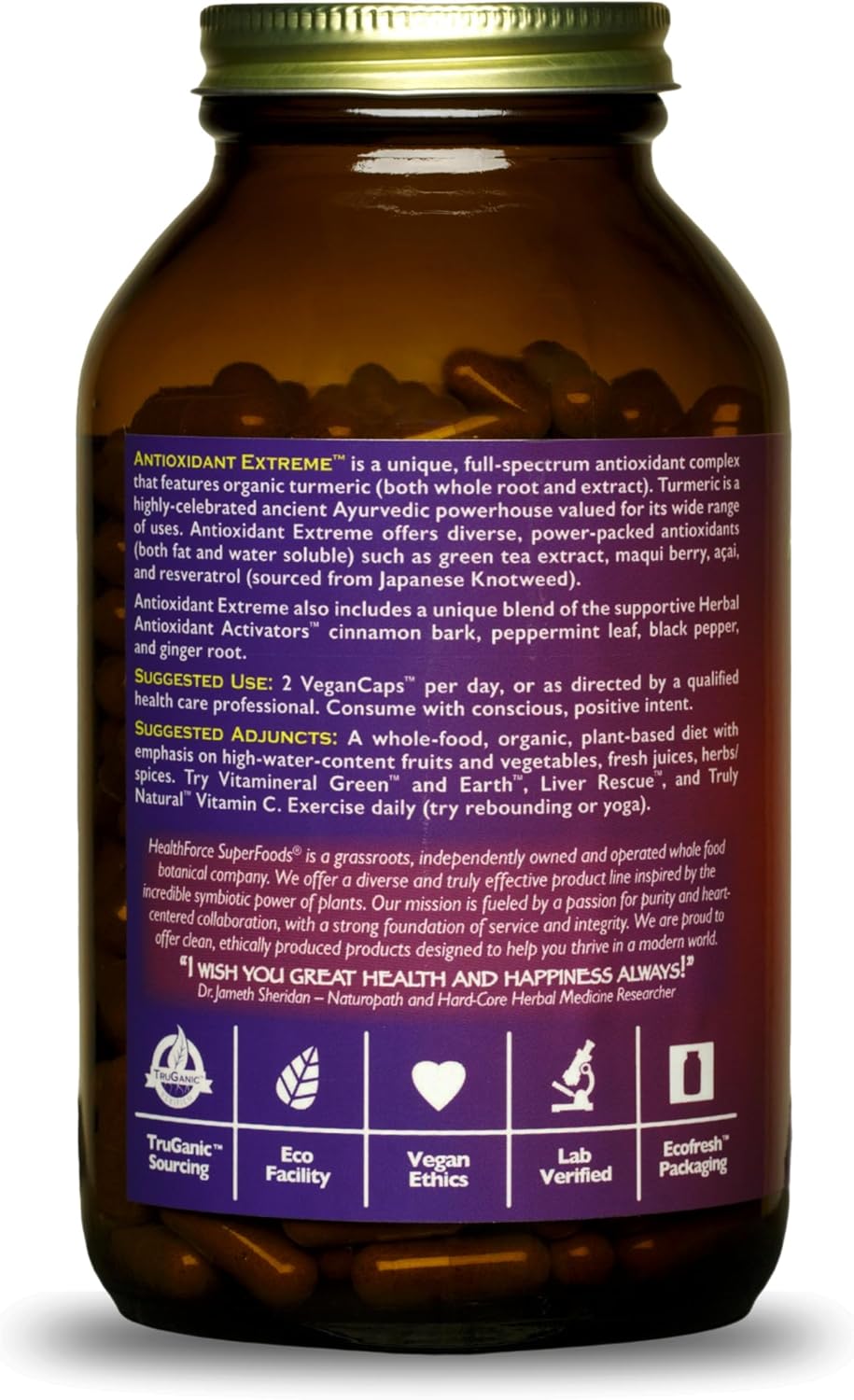 Pack of 2 HealthForce SuperFoods Antioxidant Extreme - 360 Vegan Capsules for Immune Support and Detoxification - BoostGo Australia