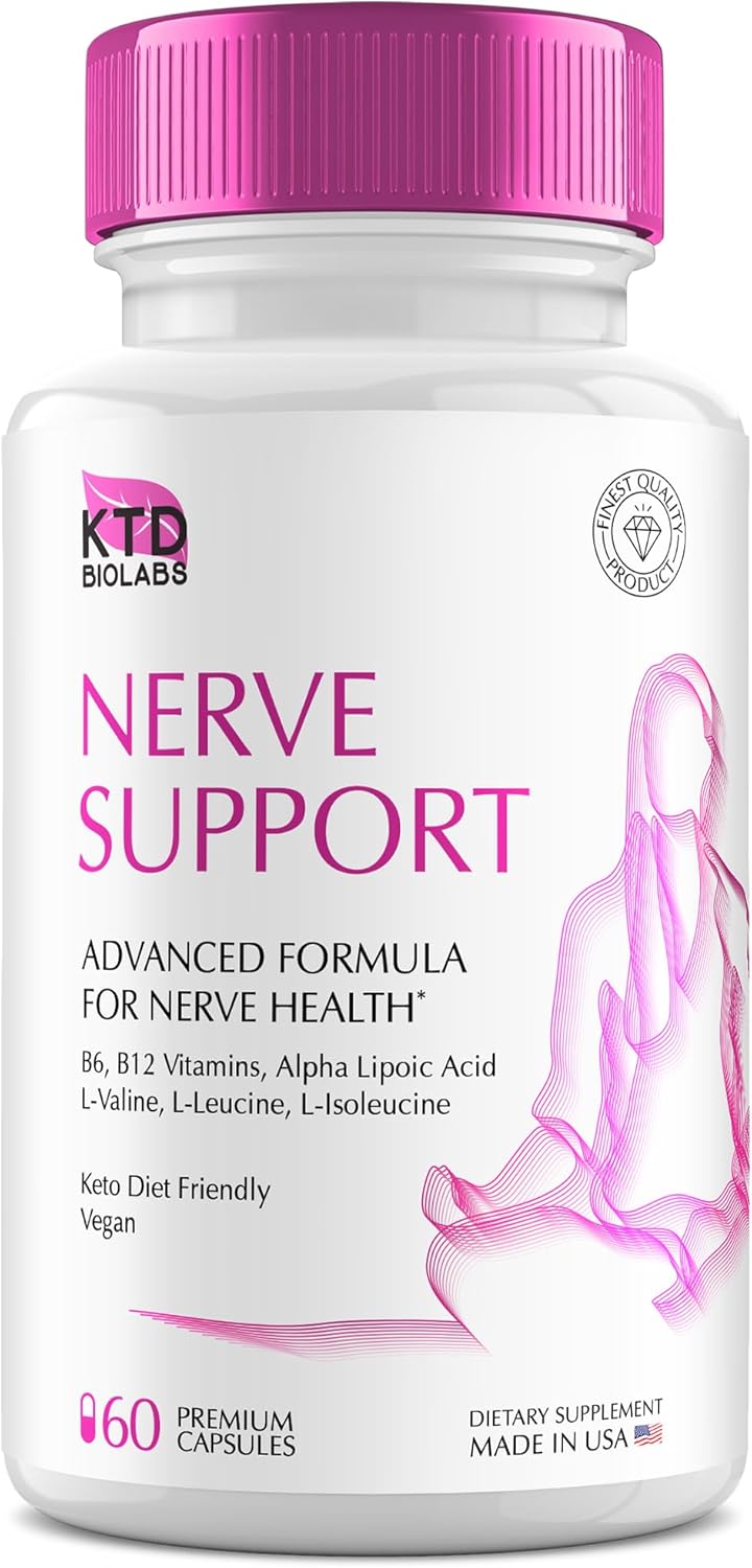 Pack of 2 Nerve Savior for Neuropathy 828mg - Advanced Nerve Support Supplement with Alpha Lipoic Acid, Vitamins D, B6, B12 - Renew Healthy Feet - 60 Capsules - BoostGo Australia