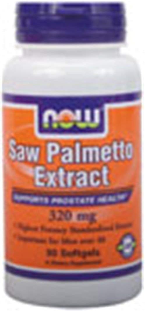 Pack of 2 NOW Foods Saw Palmetto Softgels, 320mg, 90 Count - Prostate Health Support