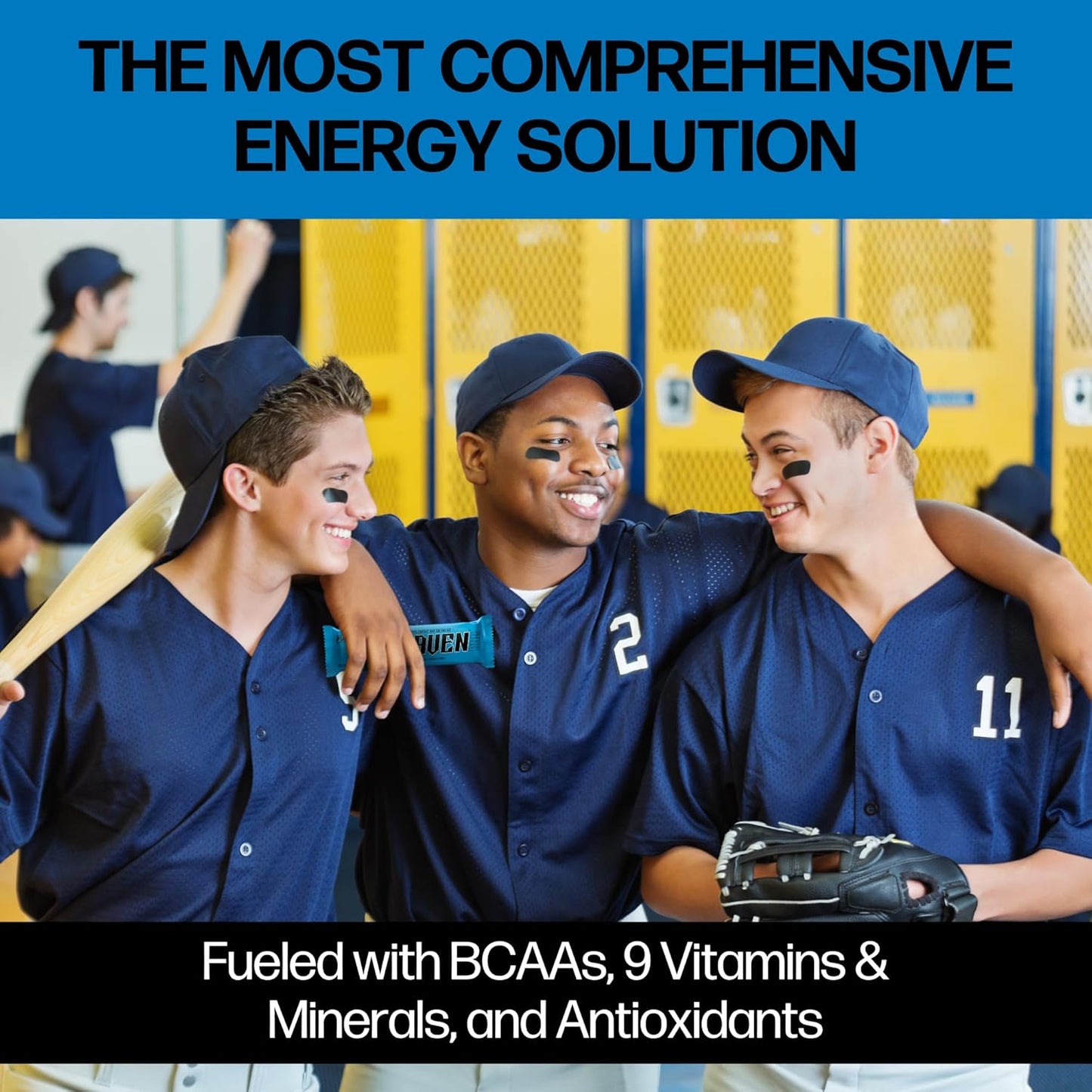 Pack of 20 Braven Bar Blueberry Energy Chews with 5g Protein - Gluten Free Snacks for On-the-Go Energy Boost while Running, Hiking, and Sports - 1.59 oz Bars for Sustained Energy