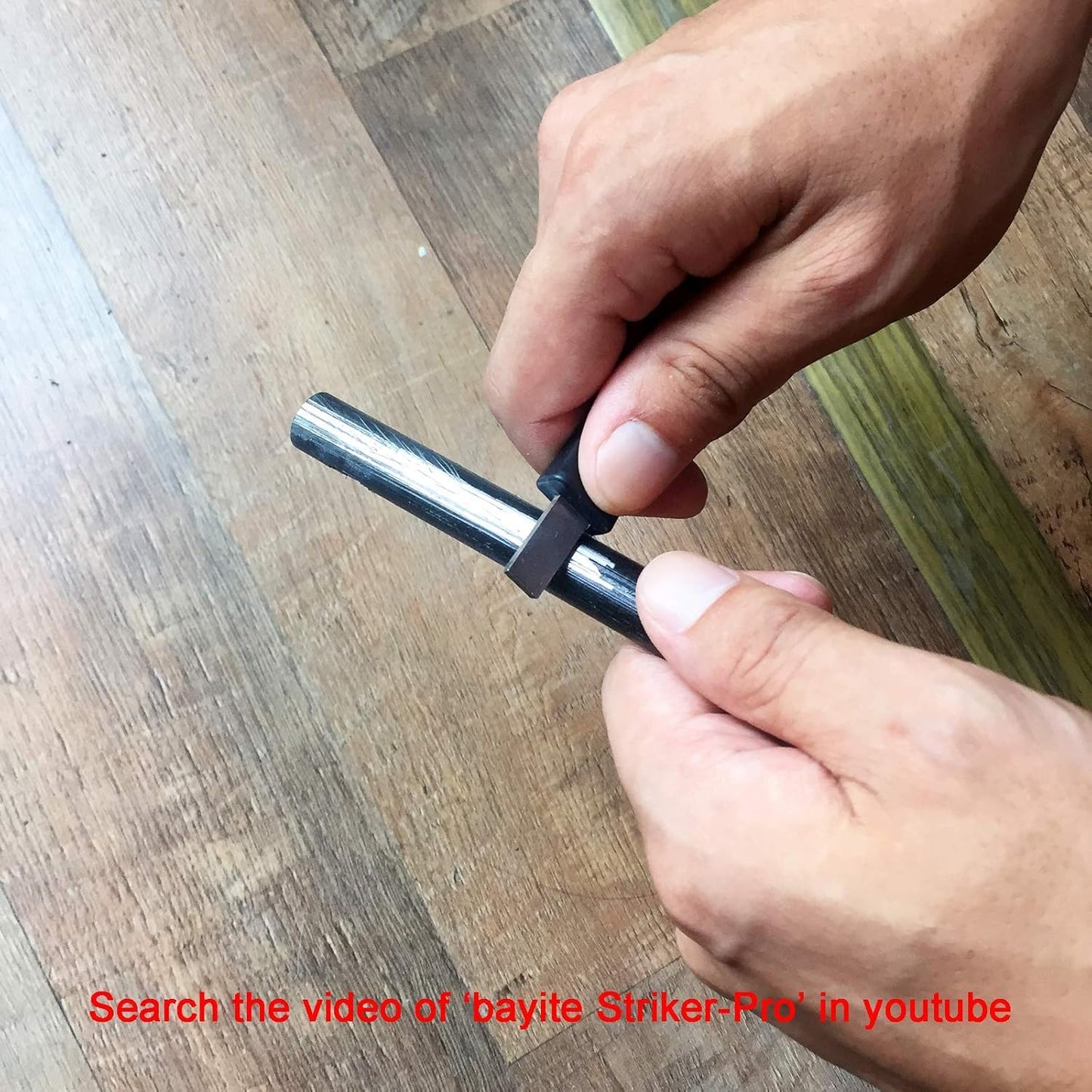 Pack of 3 Bayite 4 Inch Survival Ferro Rod Fire Starter Kit with Striker-Pro HSS Striker