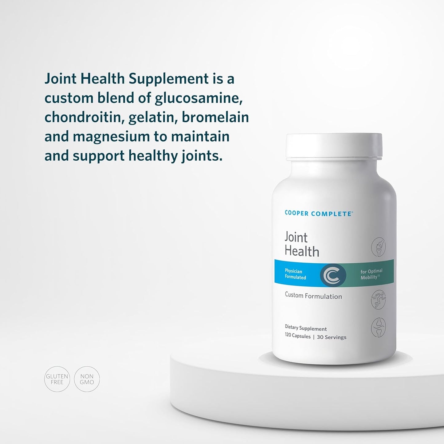 Pack of 3 Cooper Complete Joint Health Supplement with Glucosamine, Chondroitin, Gelatin, and Bromelain - 90 Servings Total