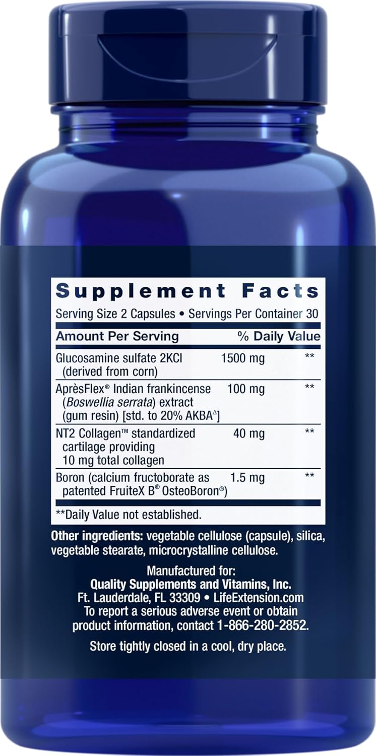 Pack of 3 Life Extension ArthroMax Advanced Capsules with NT2 Collagen & ApresFlex