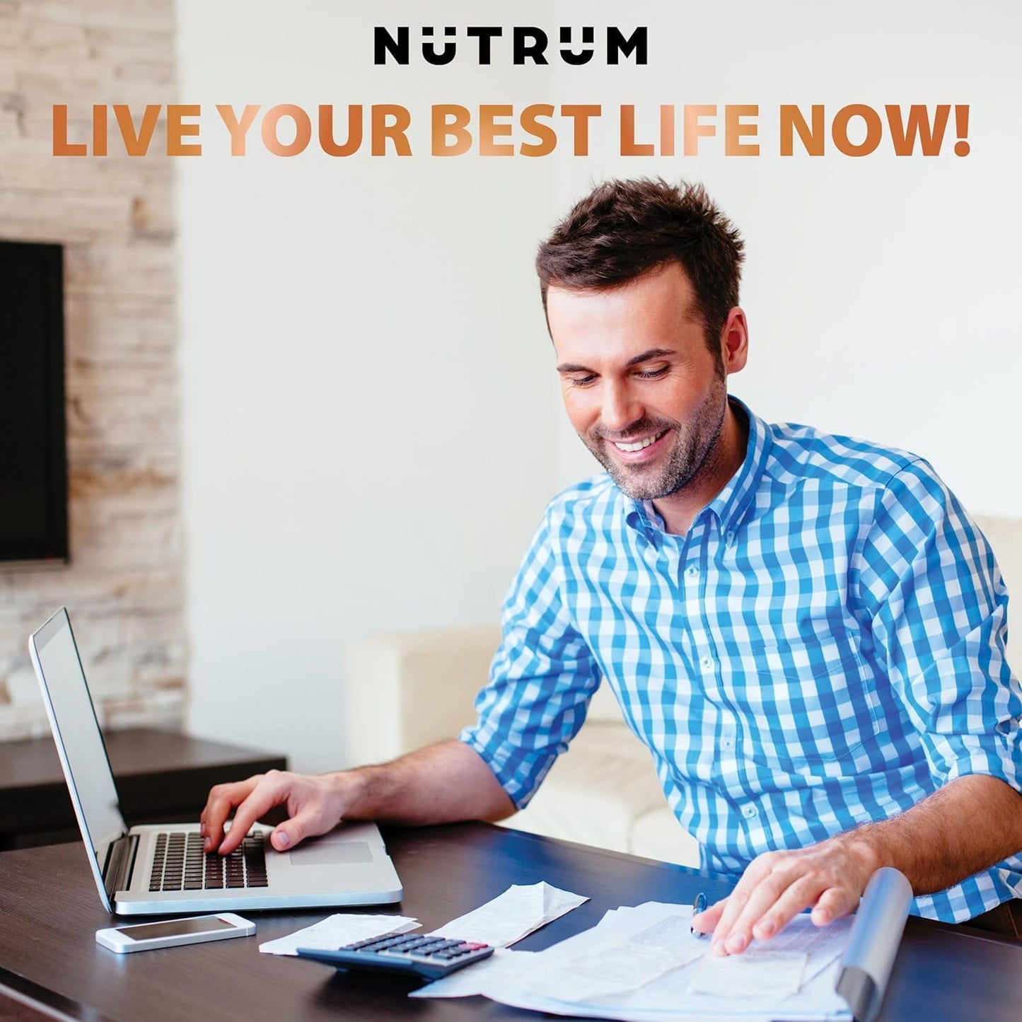 Pack of 3 Nutrum Brain Booster Nootropic Supplement for Focus, Memory, Energy & Concentration - Alpha-GPC, L-Theanine, Rhodiola, Ginseng, Guarana