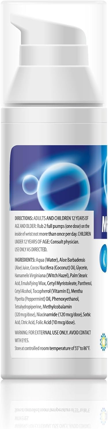 Pack of 3 Vita Sciences Maxasorb B12 Vitamin B-12 Cream 1000 mcg: Topical Methylcobalamin for Energy, Health, & Skin