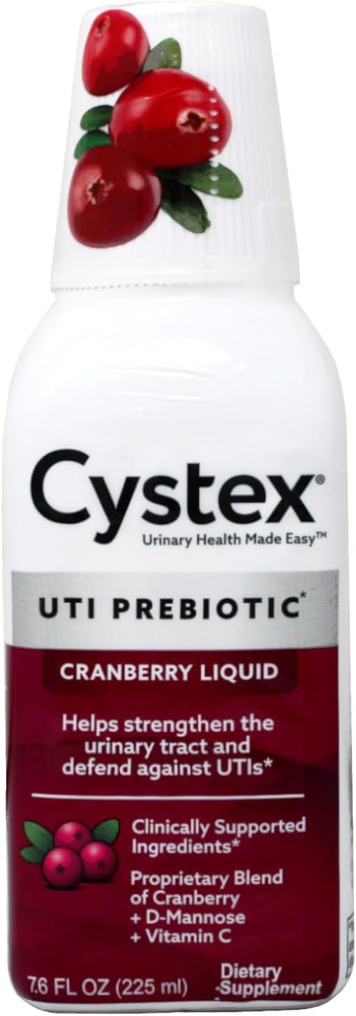 Pack of 4 Cystex Liquid Cranberry Complex - 7.6 Fl Oz Bottles