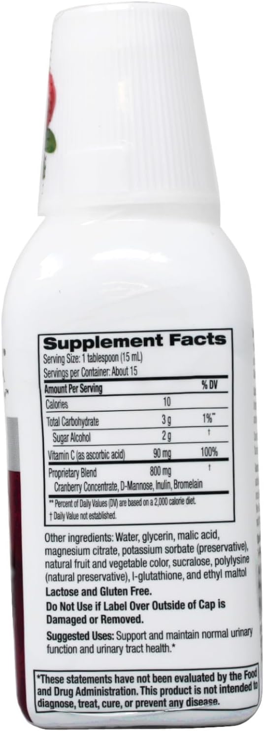 Pack of 4 Cystex Liquid Cranberry Complex - 7.6 Fl Oz Bottles