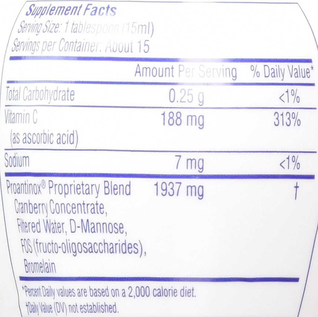 Pack of 4 Cystex Liquid Cranberry Complex - 7.6 Fl Oz Bottles