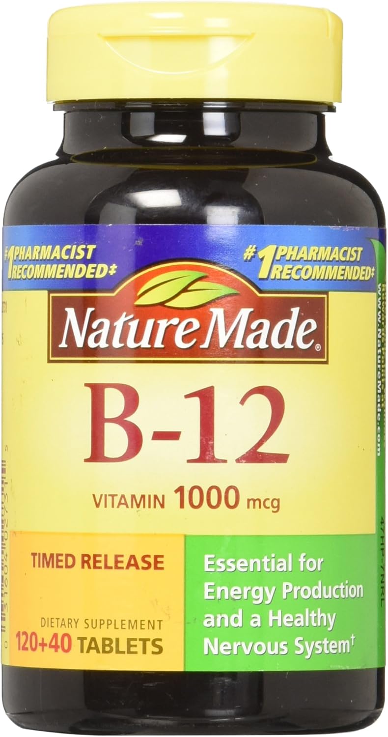 Pack of 480 Nature Made Vitamin B-12 1000 mcg Timed Release Tablets