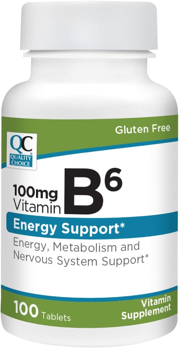 Pack of 5 High-Quality Vitamin B6 100 mg Tablets