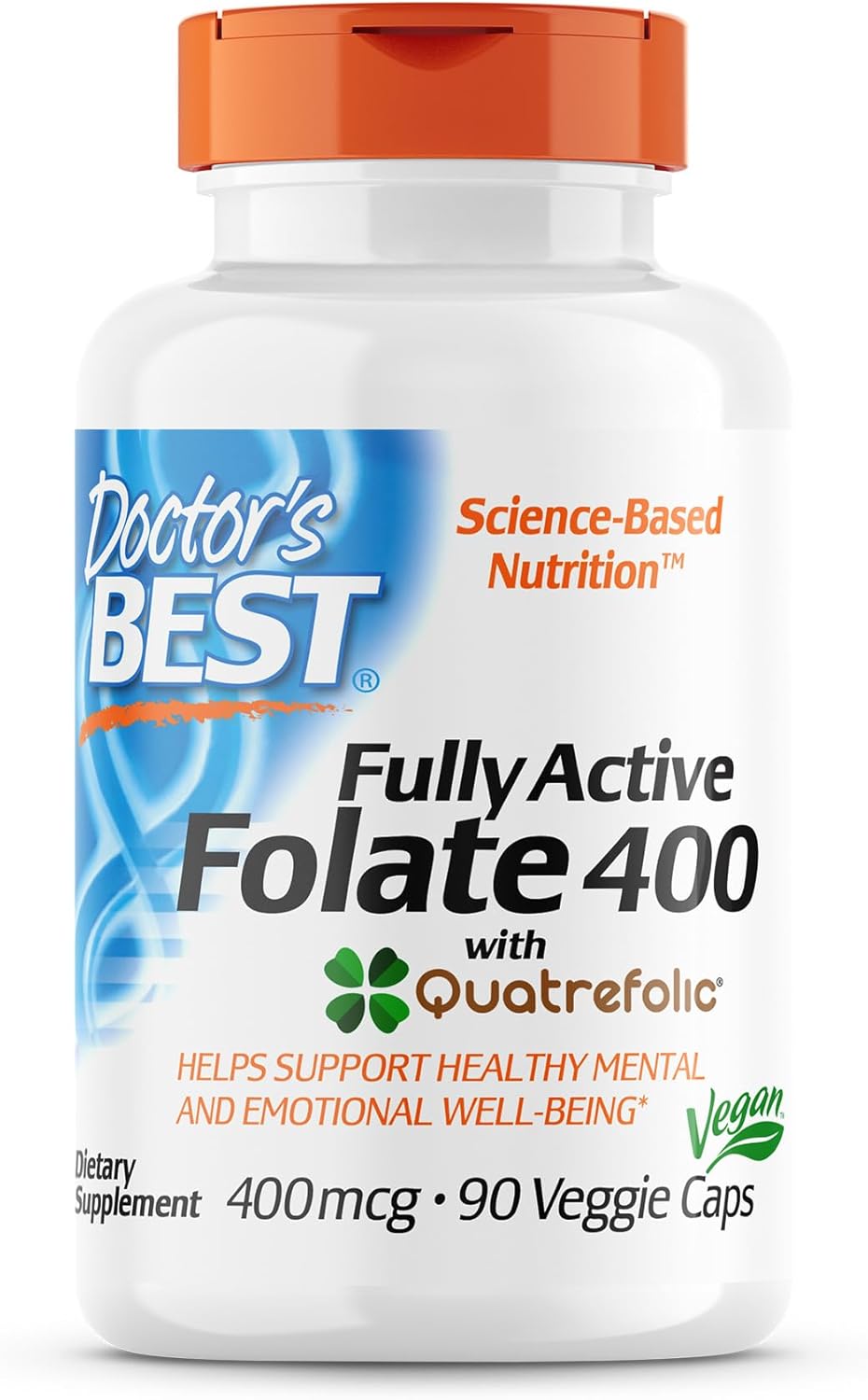 Pack of 6 Doctors Best Folate 400 90vc - Bulk Savings Available