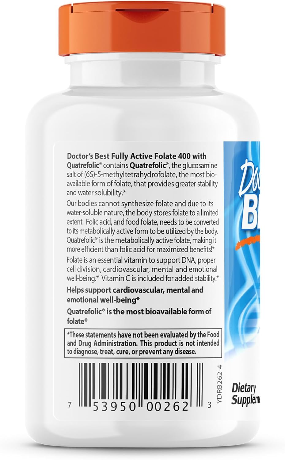 Pack of 6 Doctors Best Folate 400 90vc - Bulk Savings Available