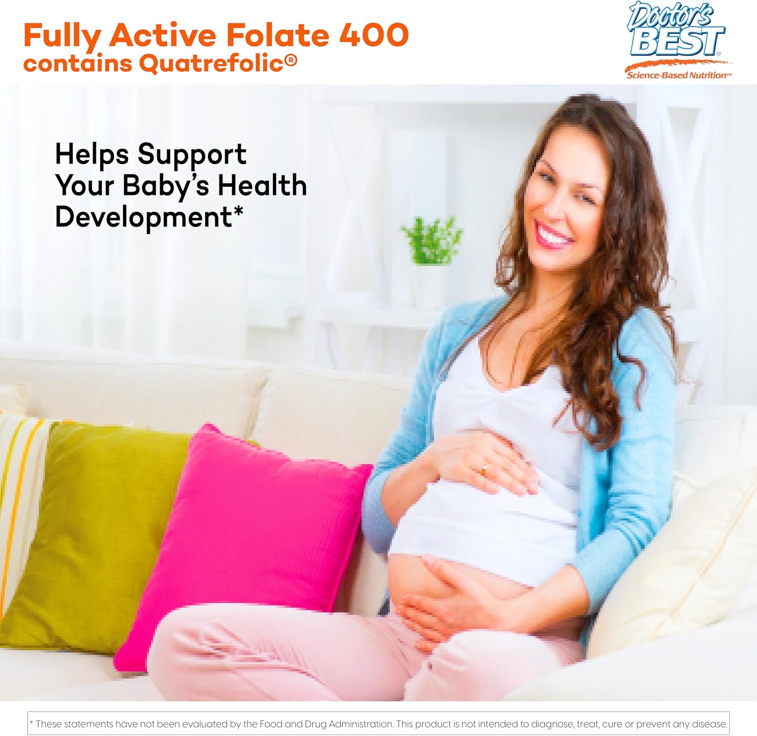 Pack of 6 Doctors Best Folate 400 90vc - Bulk Savings Available