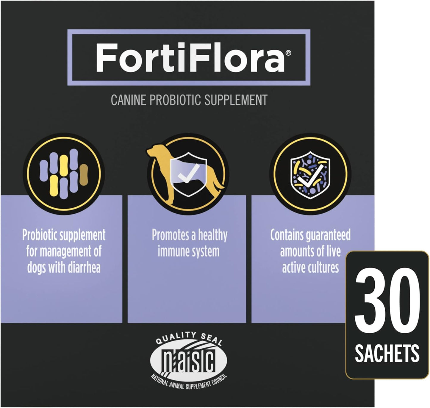 Pack of 6 Purina Pro Plan Veterinary Supplements FortiFlora Dog Probiotic Supplement, Canine Nutritional Supplement - 30 ct. Boxes