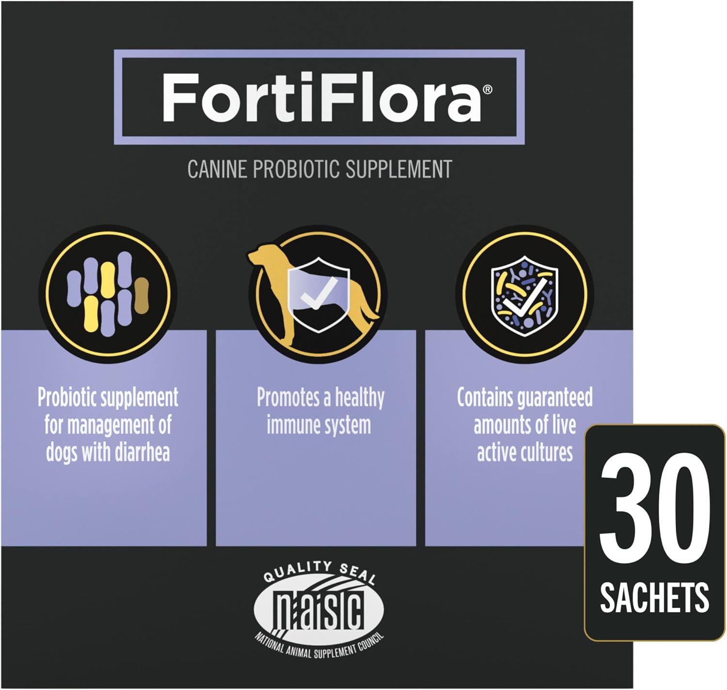 Pack of 6 Purina Pro Plan Veterinary Supplements FortiFlora Dog Probiotic Supplement, Canine Nutritional Supplement - 30 ct. Boxes