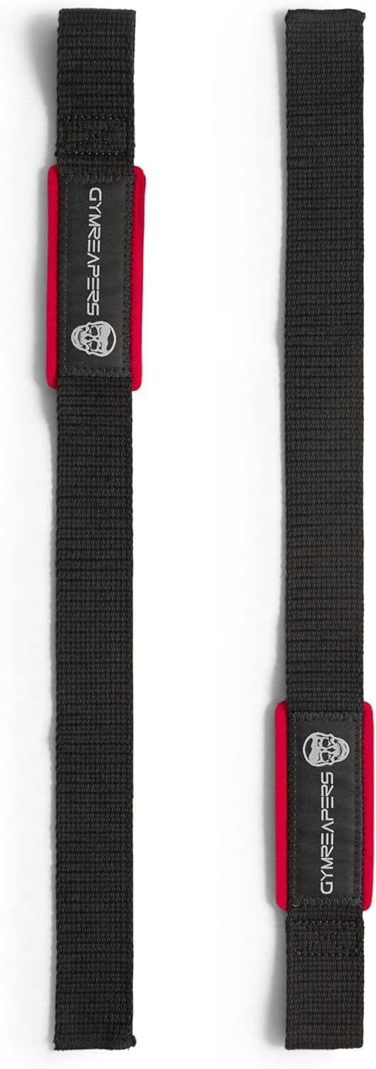 Padded Neoprene Lifting Wrist Straps - 18 inch Cotton for Weightlifting, Bodybuilding, Powerlifting, Strength Training, Deadlifts