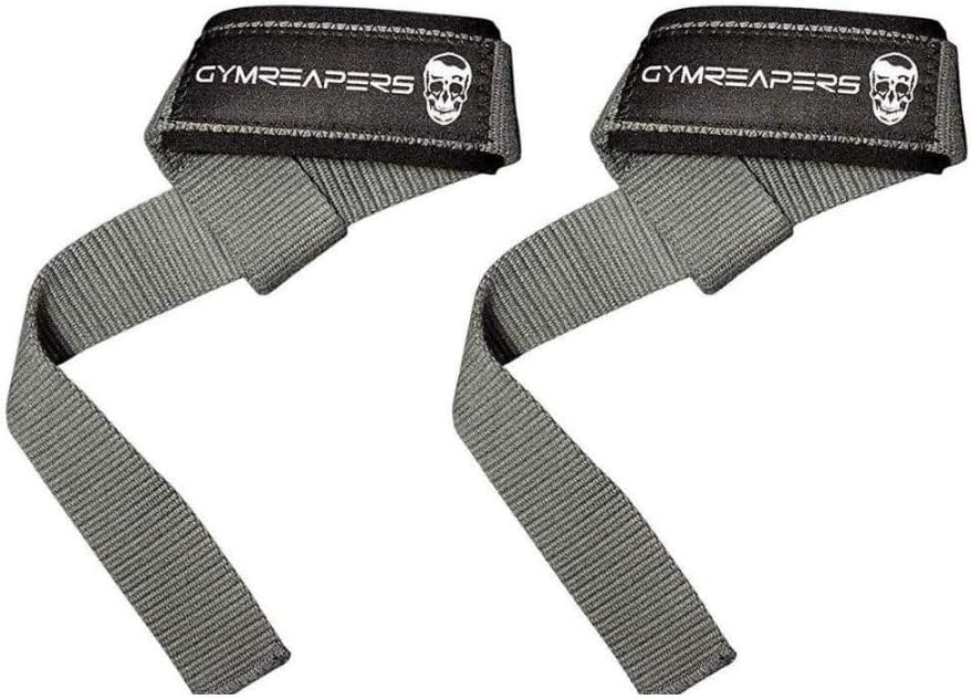 Padded Neoprene Lifting Wrist Straps for Weightlifting, Bodybuilding, Powerlifting, Strength Training, Deadlifts - 18 inch Cotton
