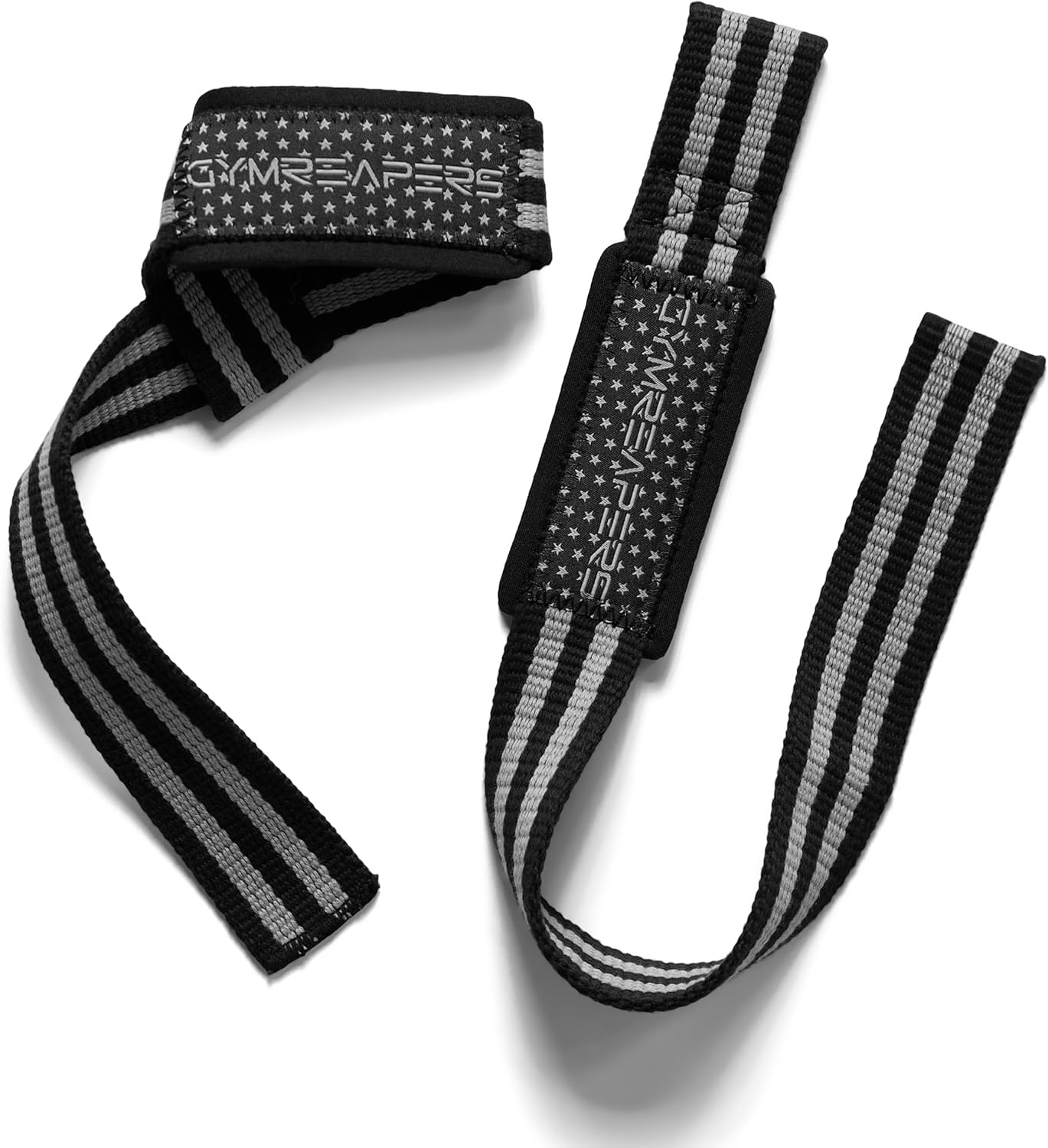 Padded Neoprene Lifting Wrist Straps for Weightlifting, Bodybuilding, Powerlifting, and Deadlifts - 18 inch Cotton - Gymreapers