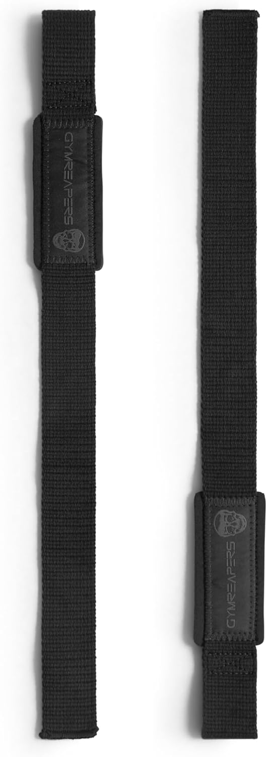 Padded Neoprene Lifting Wrist Straps for Weightlifting, Bodybuilding, Powerlifting - 18 inch Cotton - Gymreapers