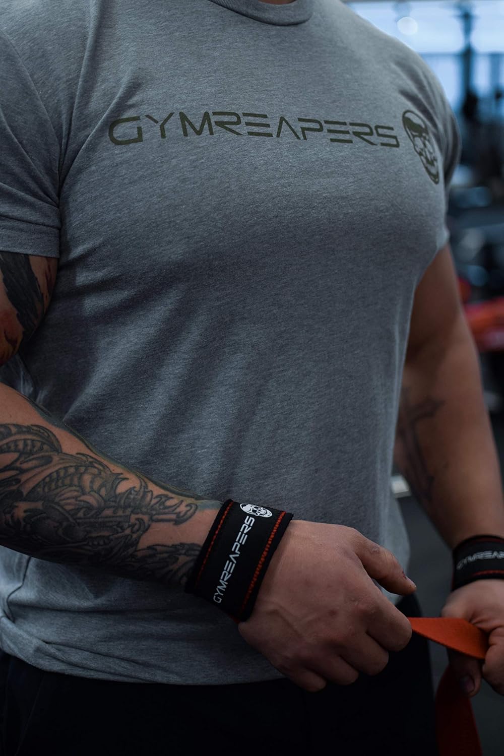Padded Neoprene Lifting Wrist Straps for Weightlifting, Deadlifts, Powerlifting - 18 inch Cotton - Gymreapers
