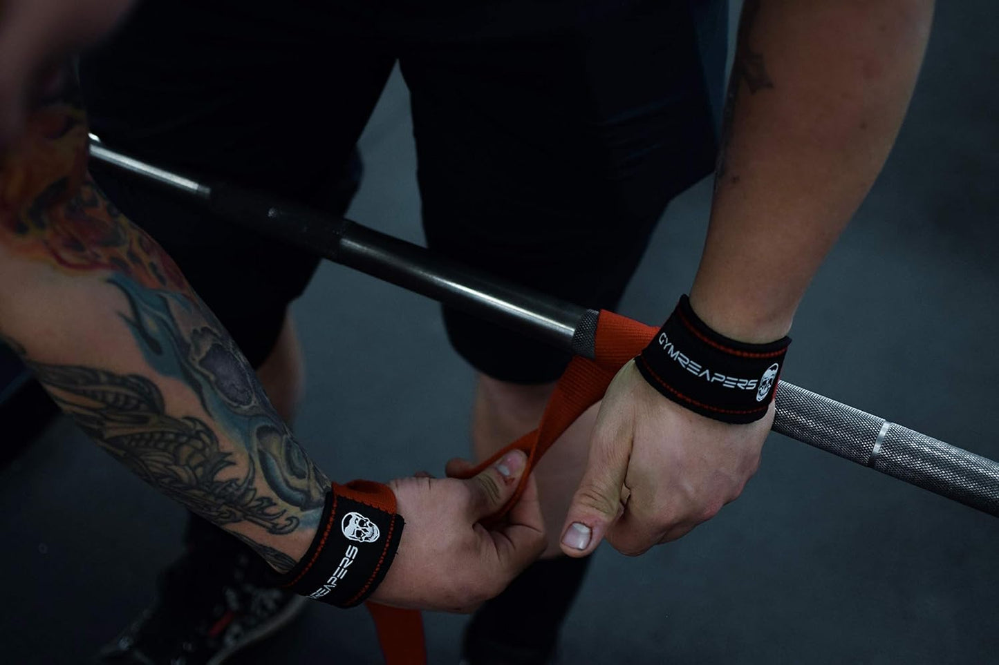 Padded Neoprene Lifting Wrist Straps for Weightlifting, Deadlifts, Powerlifting - 18 inch Cotton - Gymreapers