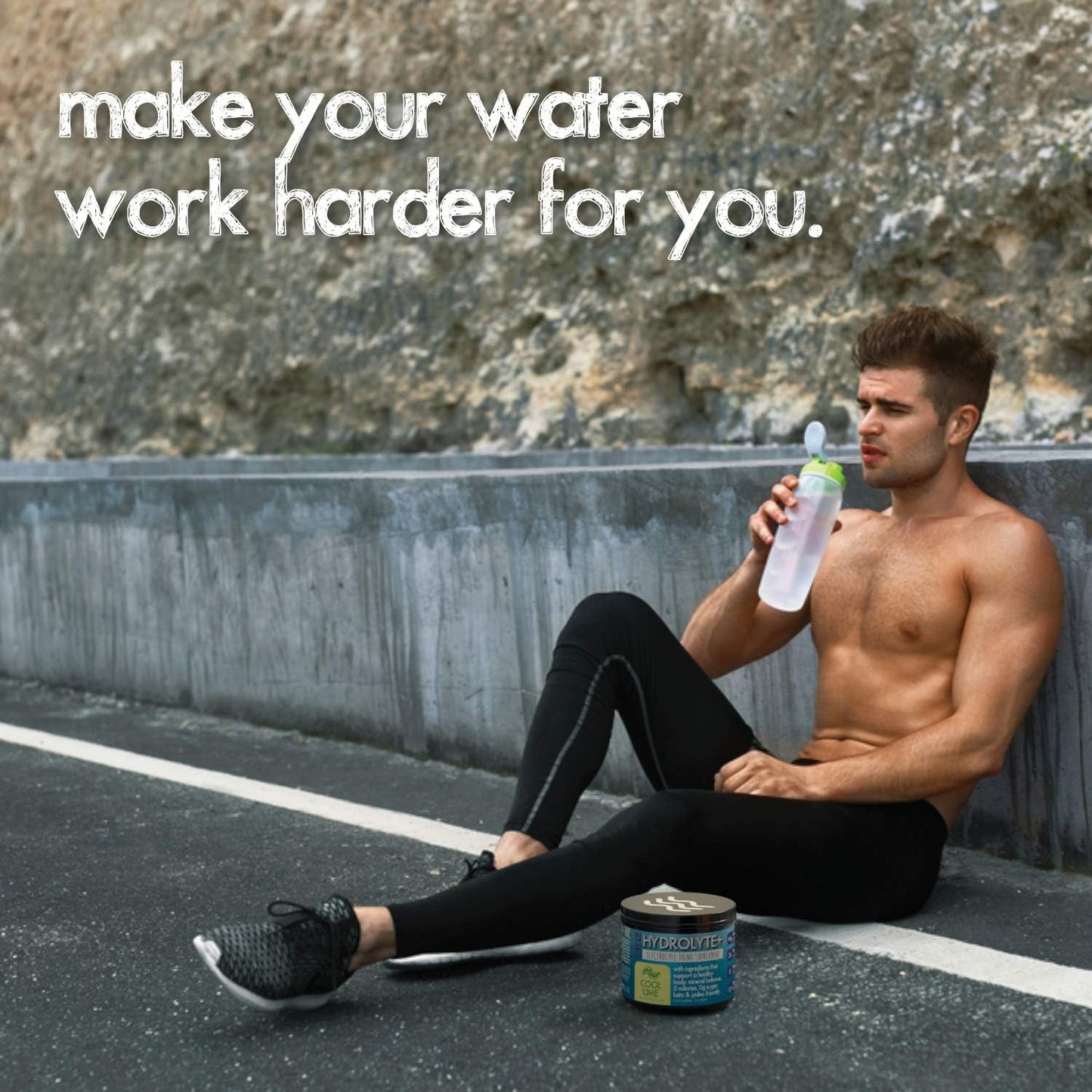 Paleo Pro HYDROLYTE+ Electrolyte Powder Drink Mix - Cool Lime Flavor, Keto & Paleo Friendly, 0g Sugar, 1g Carb, 45 Servings