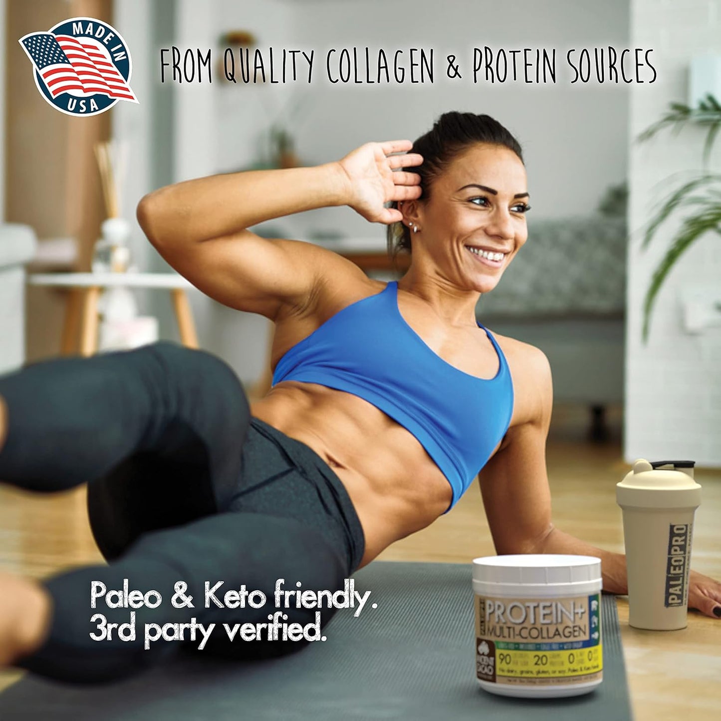 PaleoPro® Protein+ Multi-Collagen in Aztec Vanilla Flavor for Paleo Diet
