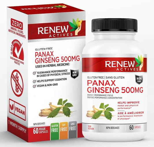 Panax Ginseng Capsules for Adults - Improve Physical & Cognitive Health, Increase Energy, Enhance Mental Clarity, Boost Performance - 60 Capsules