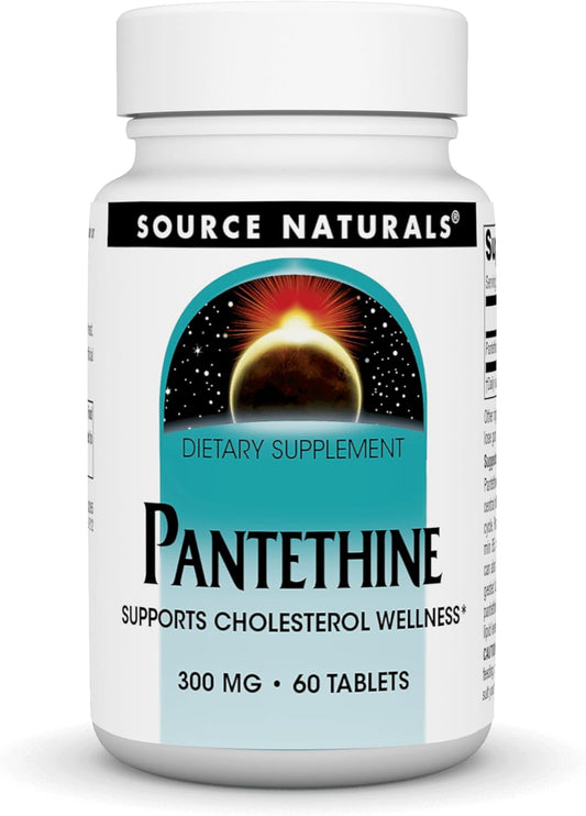 Pantethine 300mg Tablets for Cholesterol Wellness Support by Source Naturals