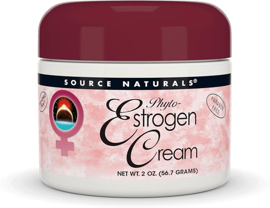 Paraben-Free Phyto-Estrogen Cream from Non-GMO Soy - 2 oz by Source Naturals