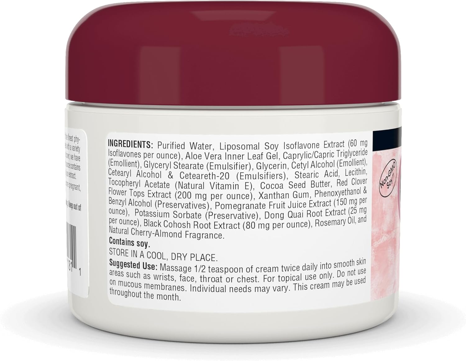Paraben-Free Phyto-Estrogen Cream from Non-GMO Soy - 2 oz by Source Naturals