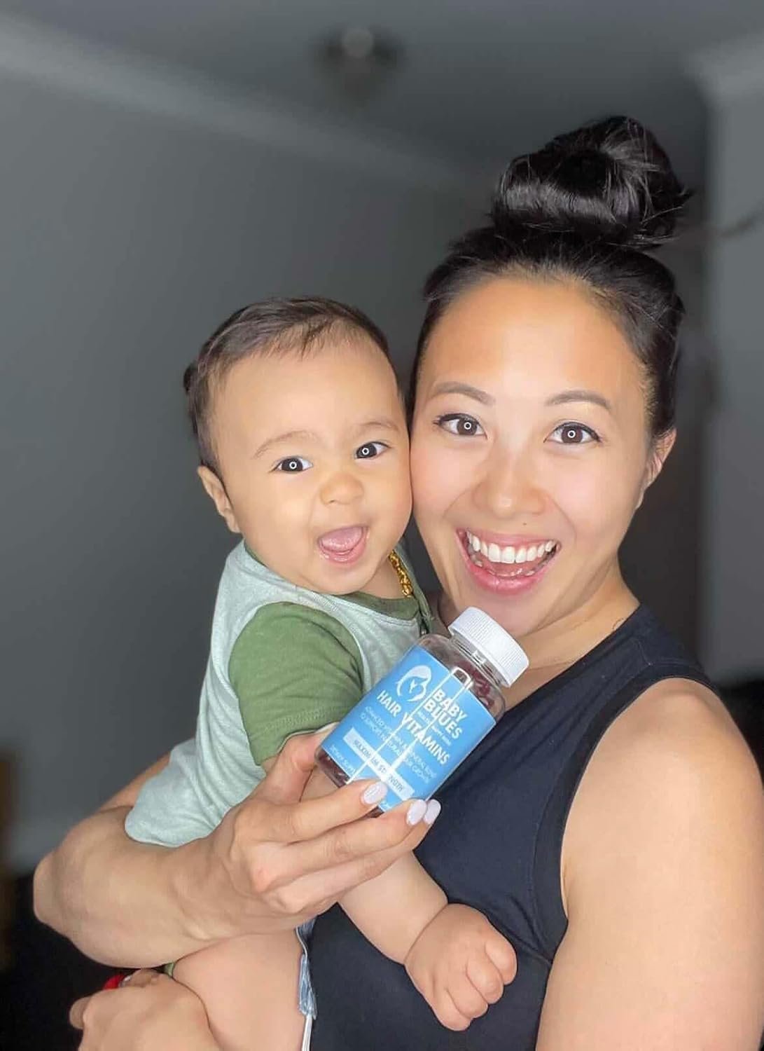 Passion Fruit Gummies for Postpartum Hair Loss with Biotin, Collagen, & Folate - Baby Blues Hair Vitamins