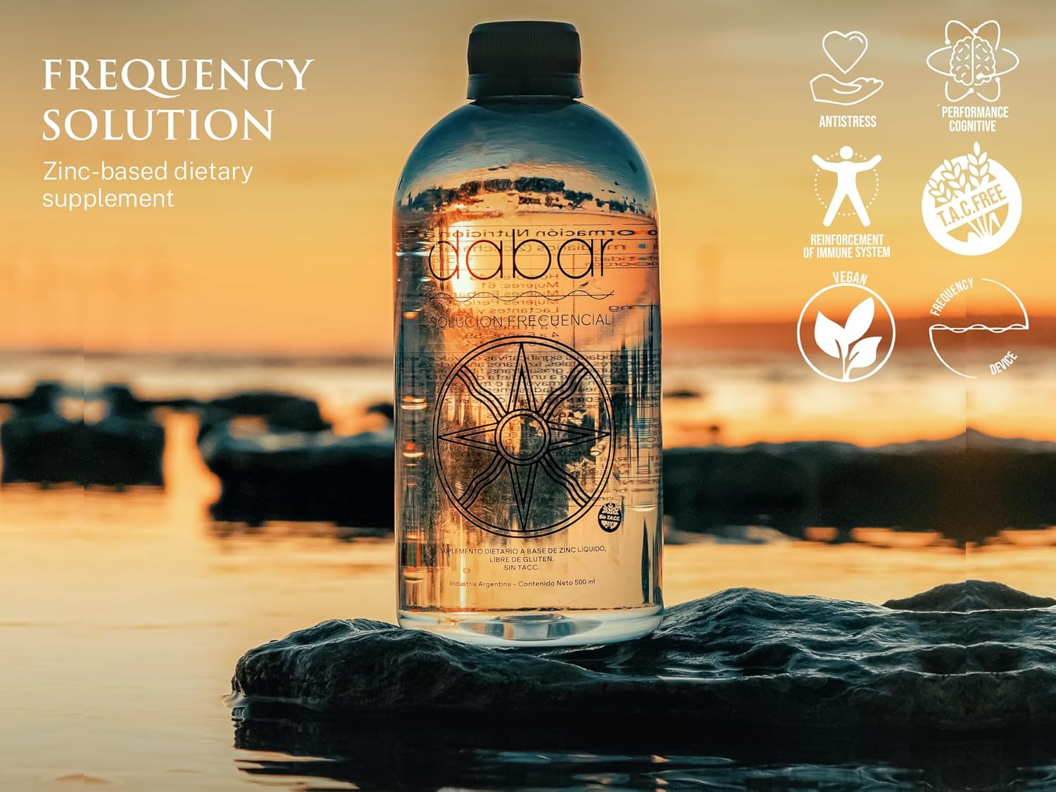 Patagonia Argentina Ormus Zinc Supplements - Natural Zinc Boost for Men and Women with Dabar Frecuencial Frequency Solution