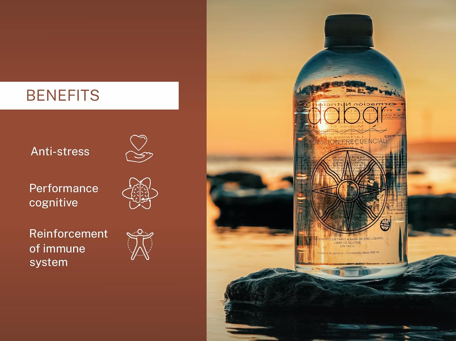 Patagonia Argentina Ormus Zinc Supplements - Natural Zinc Boost for Men and Women with Dabar Frecuencial Frequency Solution