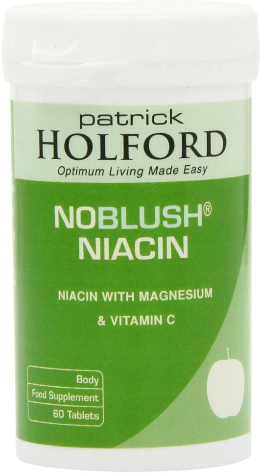 Patrick Holford NoBlush Niacin 60 Tablets - Vitamin B3 Supplement