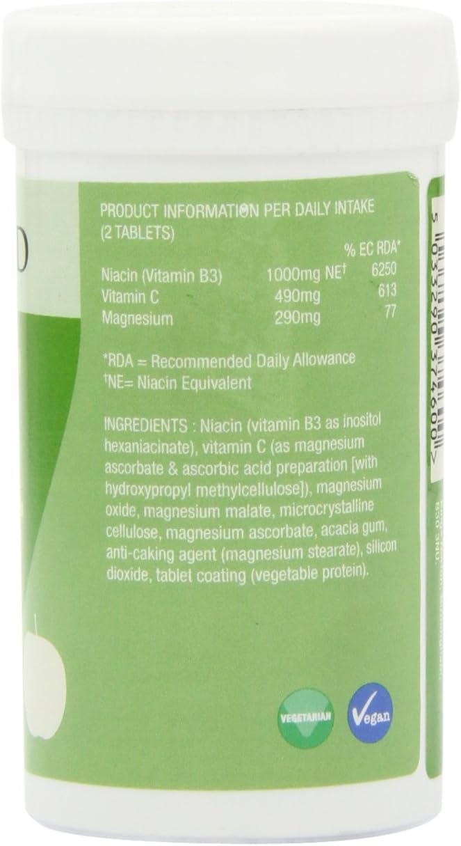 Patrick Holford NoBlush Niacin 60 Tablets - Vitamin B3 Supplement