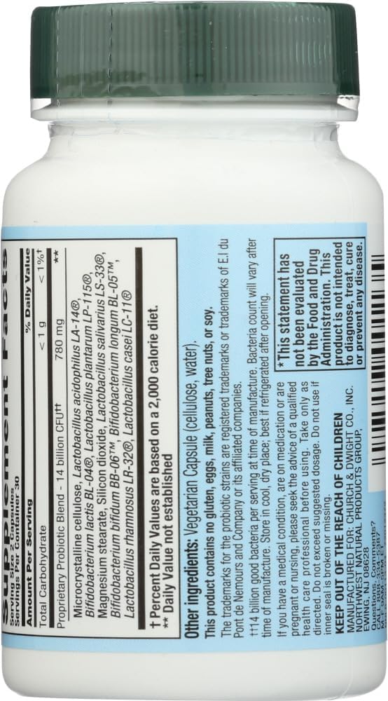 PB 8 Probiotic Acidophilus Capsules - 60 Count, Vegetarian Formula for Gut Health and Digestive Support