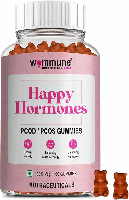 PCOD Balance Gummies with Inositol for Regular Periods, Hormonal Imbalance, and Natural Pregnancy - Facial Hair & Acne Support - Delayed Period Relief - Revitalize & Rebalance -  Gummies for Women
