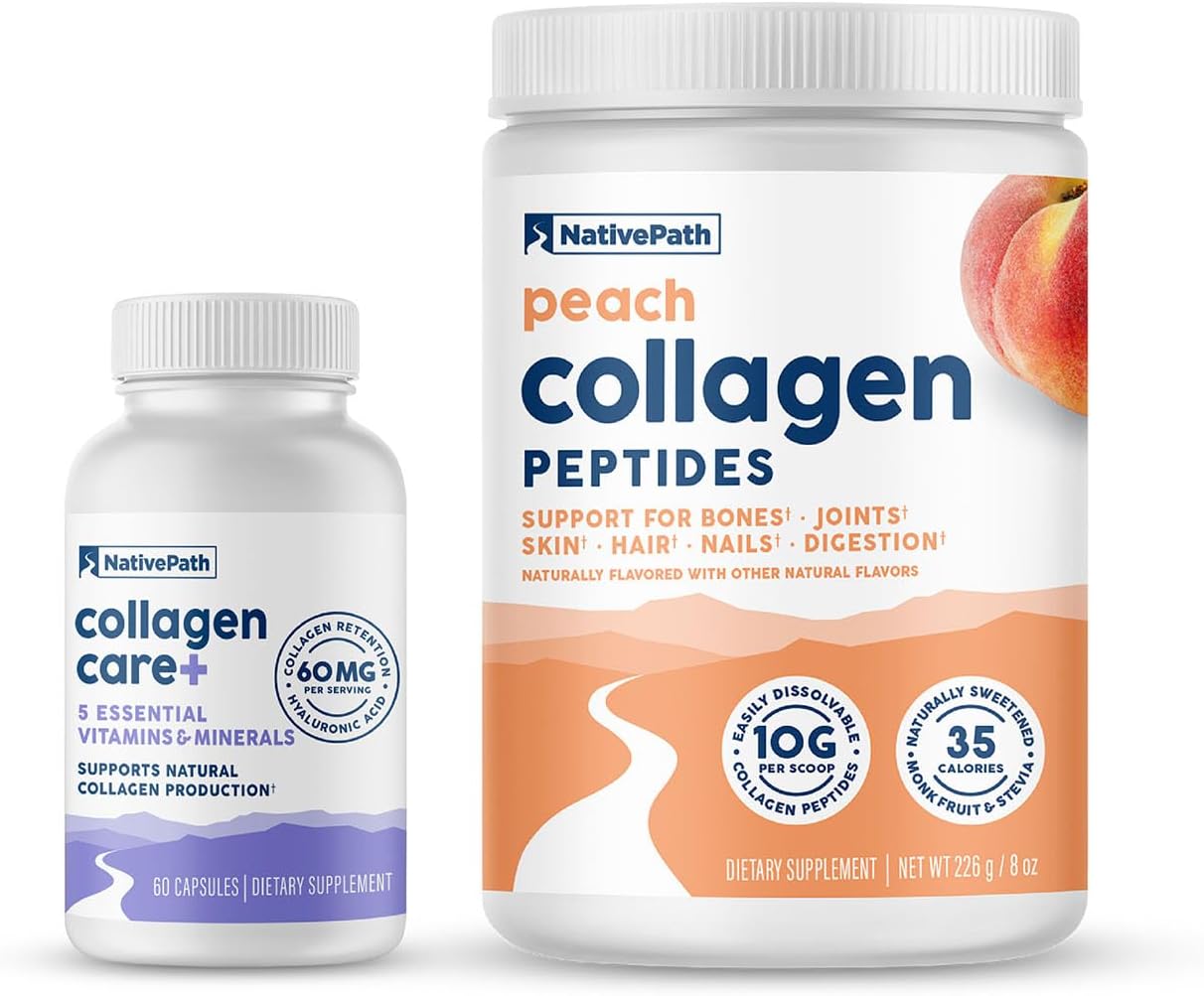 Peach Collagen Duos: NativePath Collagen Care+ Pack