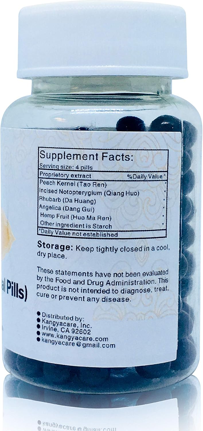 Peach Kernel Herbal Pills for Constipation Relief - Moisturize & Lubricate Bowels - Aid in Digestive Health - All Natural - 200 Ct