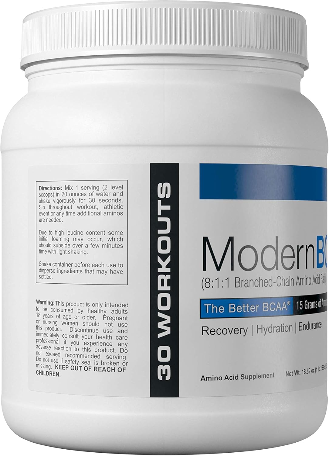 Peach Tea BCAA Powder Drink Mix - 30 Servings for Muscle Recovery & Essential Amino Acids