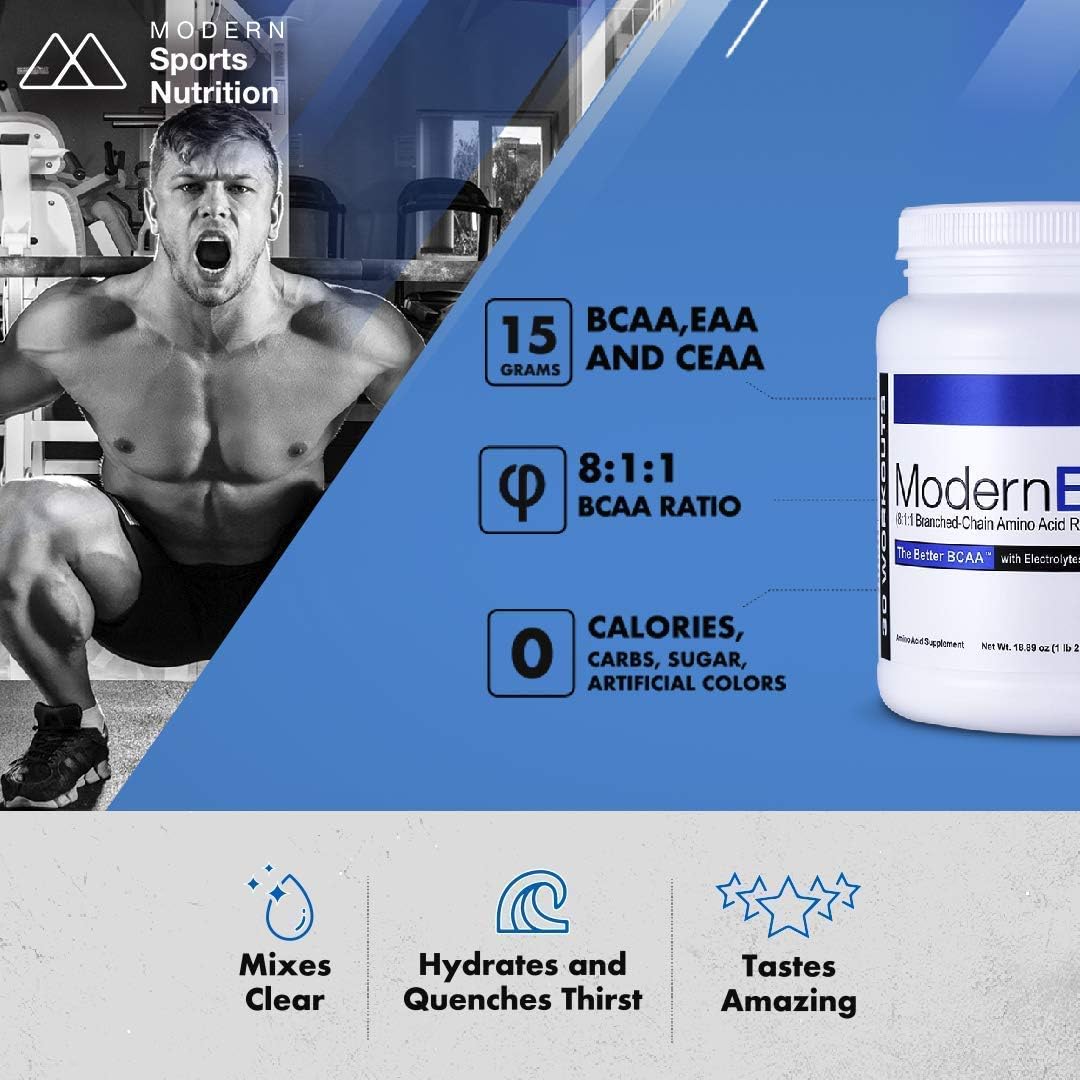 Peach Tea BCAA Powder Drink Mix - 30 Servings for Muscle Recovery & Essential Amino Acids