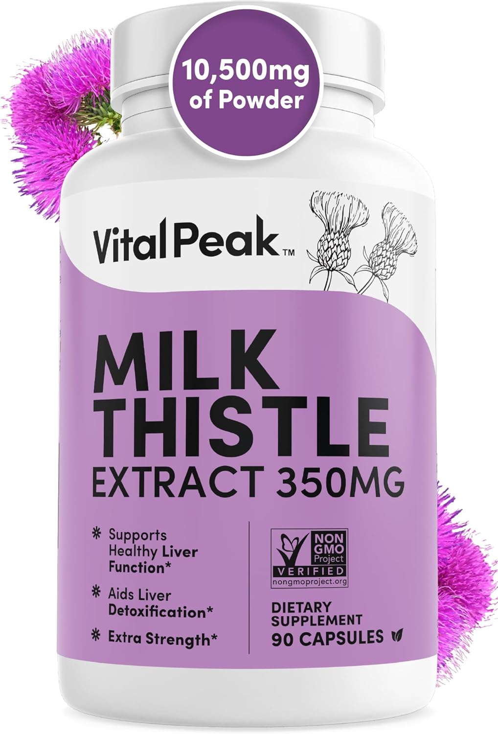 Peak Performance Milk Thistle Capsules for Optimal Vitality and Wellness