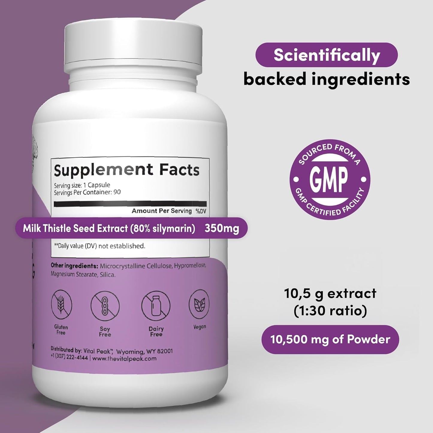 Peak Performance Milk Thistle Capsules for Optimal Vitality and Wellness