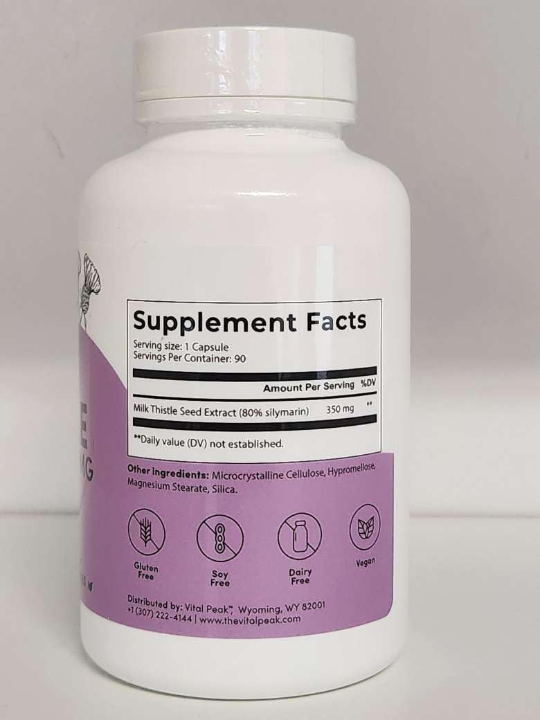 Peak Performance Milk Thistle Capsules for Optimal Vitality and Wellness