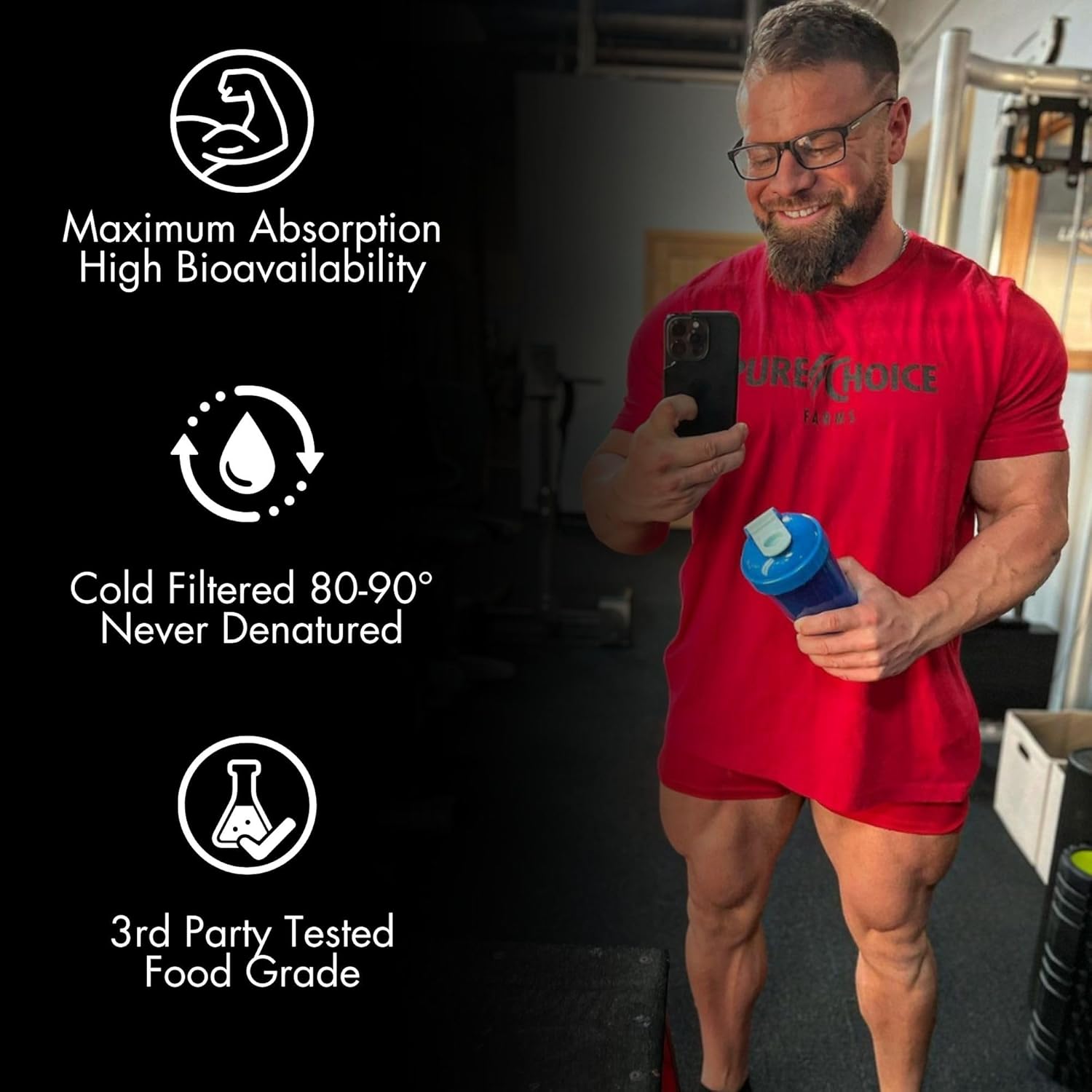 Peanut Butter Whey Isolate Protein Powder - 28g Protein, Low Fat, Cold Filtered & Undenatured - No Fillers, Artificial Sweeteners - 2 lb