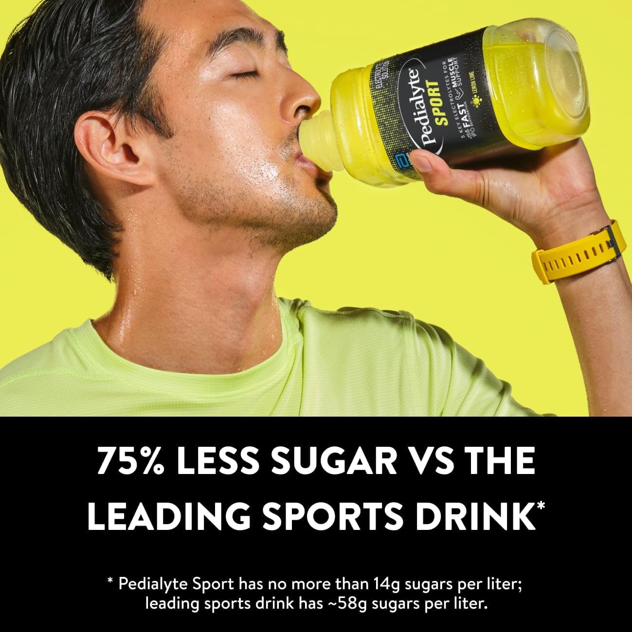 Pedialyte Sport Electrolyte Drink, Lemon Lime Flavor, 1 Liter Bottles - Pack of 4, Ideal for Pre, During, & Post-Workout Muscle Support - BoostGo Australia