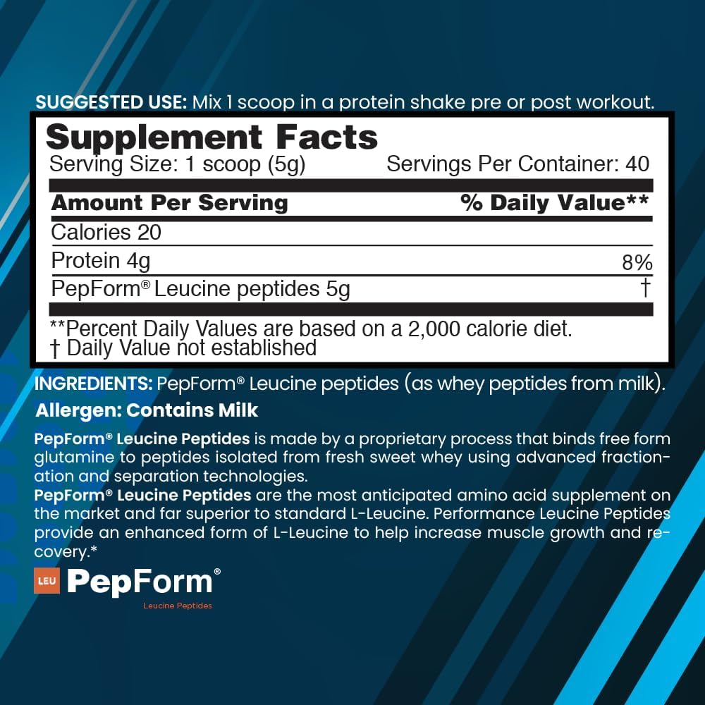 PepForm™ Leucine Peptides: Essential Post-Workout Amino Acid for Muscle Building & Recovery - BoostGo Australia