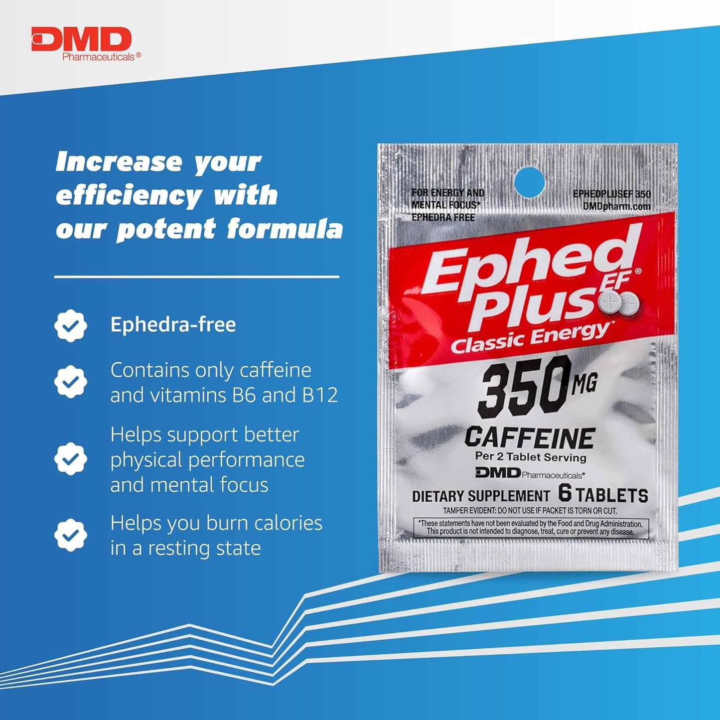 PEPTIME Energy Tablets with Vitamin B6, B12 & Caffeine - 144 Count Focus & Performance Supplement