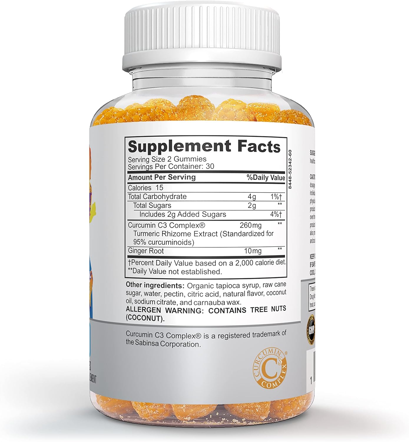 PEREGRUNE Running Joint Support Gummies - Promotes Knee & Cartilage Health with Turmeric & Ginger - Low Sugar Formula - GMP Certified - 50% Less Sugar